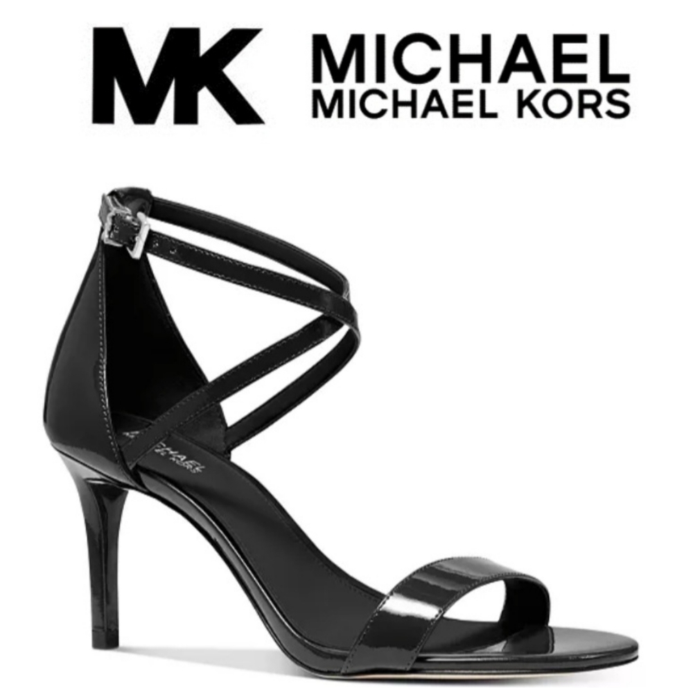 BRAND NEW MICHAEL KORS PATENT LEATHER HEELS SZ: 8.5